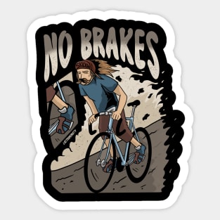 fixed gear no brake Sticker